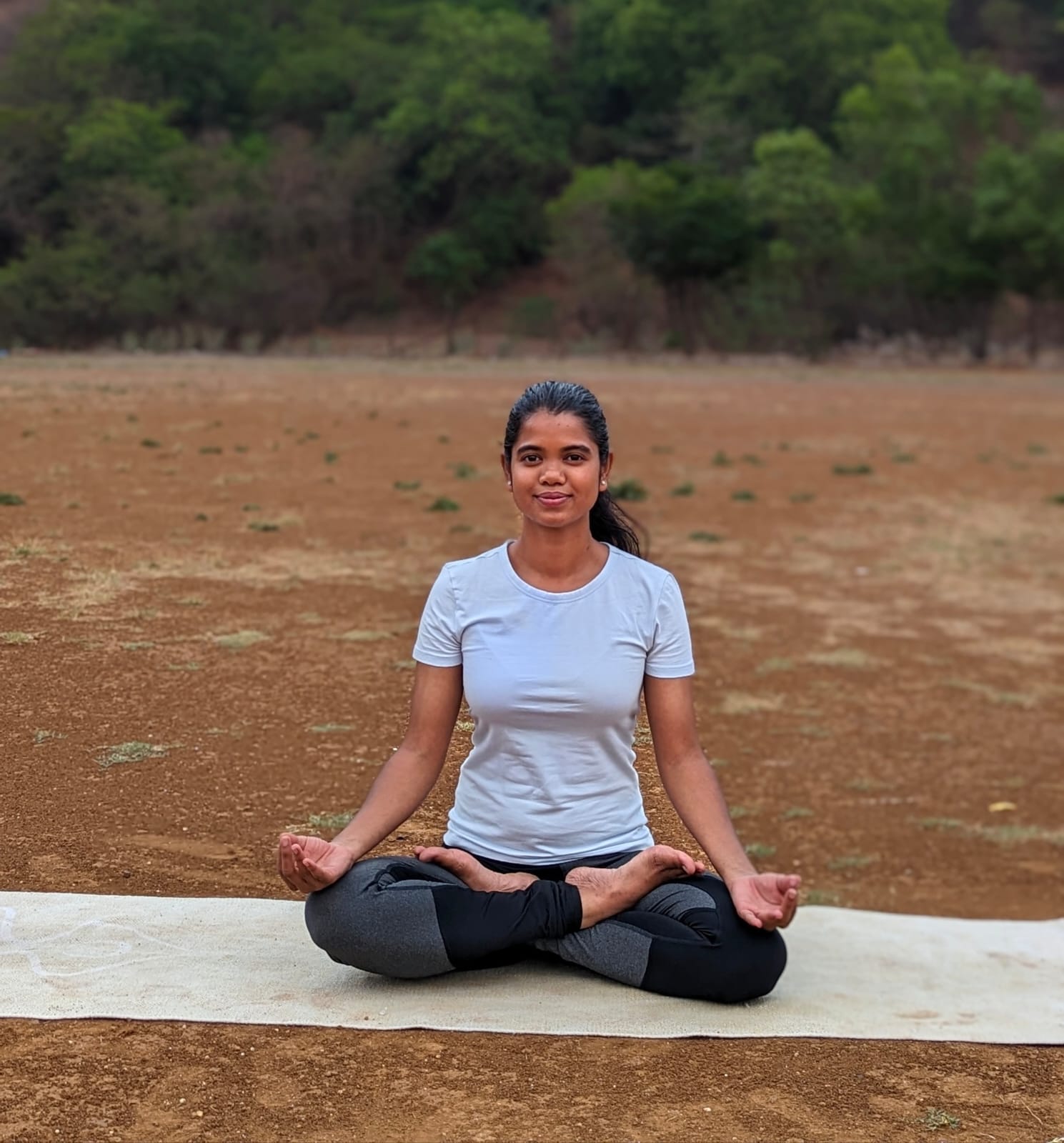 A calm yoga practice session at Yog Sattva
